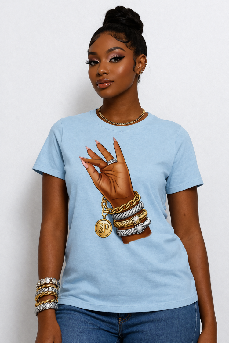 Statement Pieces Exclusive: “Clock It” Hand Tee