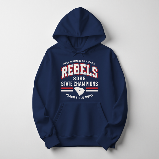 STHS Rebels 2025 State Champions Shirt — Alum Designed Fan Merch
