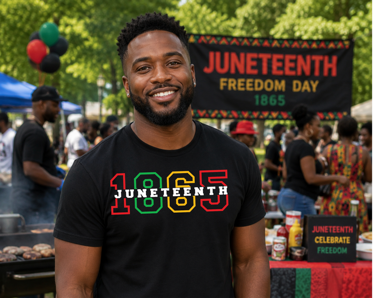 Juneteenth 1865 Black Tee