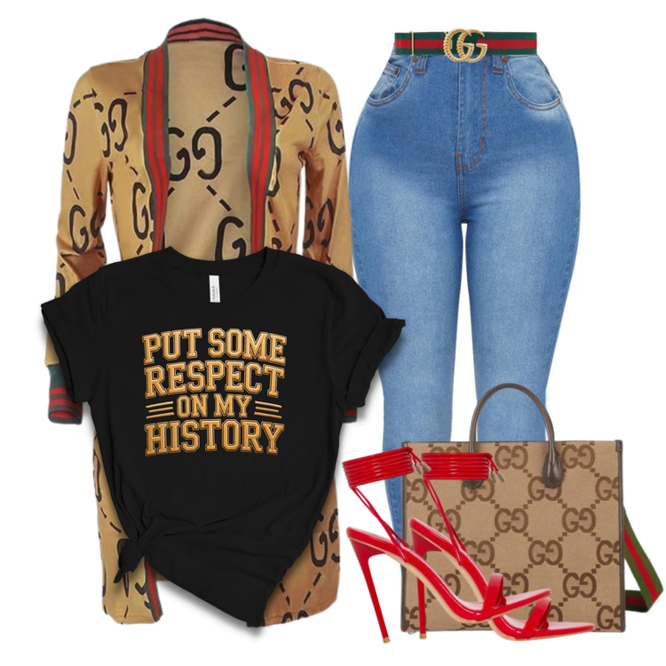 Put Some Respect On My History Shirt | Black History Statement Tee, Crewneck & Hoodie