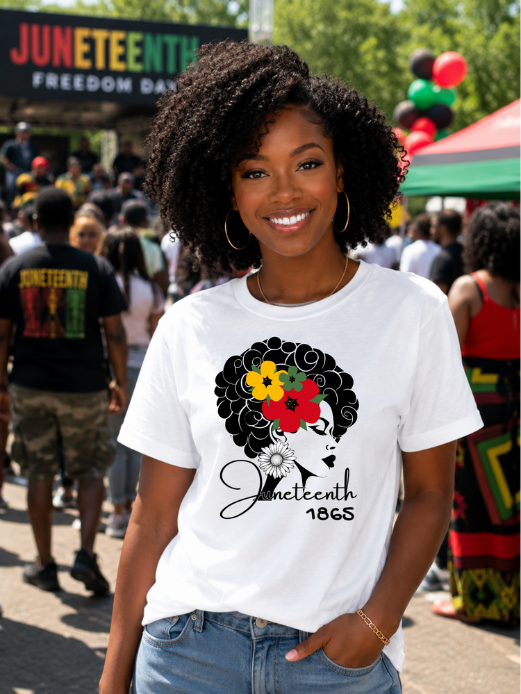 Juneteenth Lady 1865 Graphic Tee