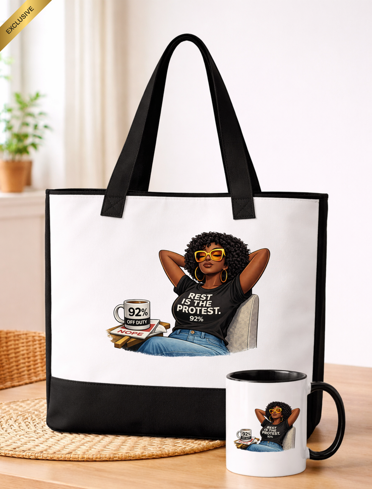 Rest Is The Protest Mug & Tote Set | 92% Collection