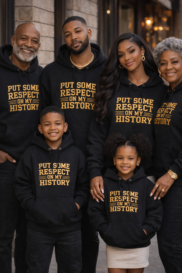 Put Some Respect On My History Shirt | Black History Statement Tee, Crewneck & Hoodie