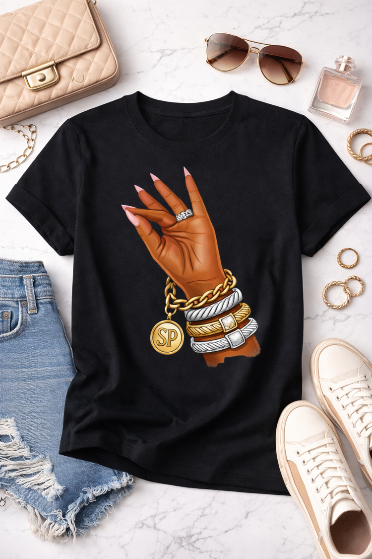 Statement Pieces Exclusive: “Clock It” Hand Tee