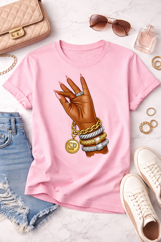 Statement Pieces Exclusive: “Clock It” Hand Tee