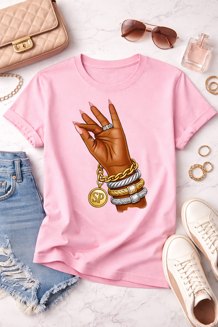 Statement Pieces Exclusive: “Clock It” Hand Tee