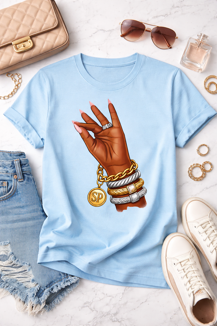 Statement Pieces Exclusive: “Clock It” Hand Tee