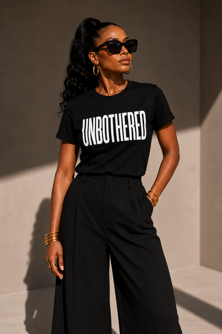 UNBOTHERED Statement Tee