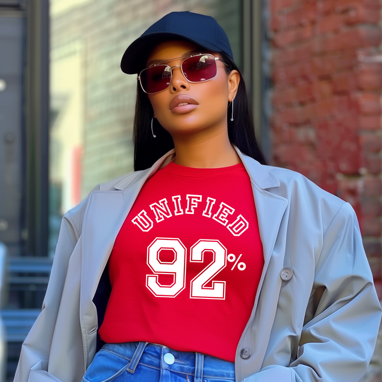 92% Unified Jersey Style Shirt - Bold Empowerment Apparel