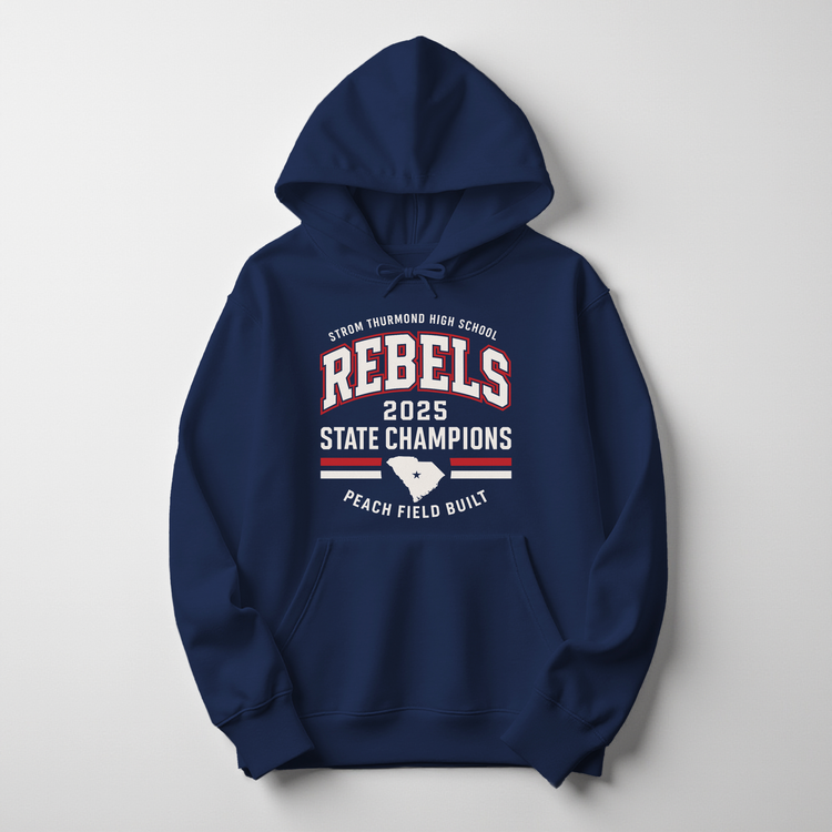 STHS Rebels 2025 State Champions Shirt — Alum Designed Fan Merch