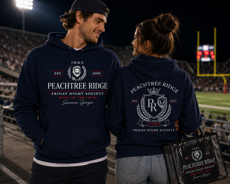 Peachtree Ridge Friday Night Society Spirit Wear | T-Shirt, Crewneck & Hoodie