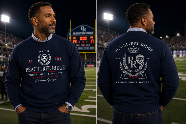 Peachtree Ridge Friday Night Society Spirit Wear | T-Shirt, Crewneck & Hoodie